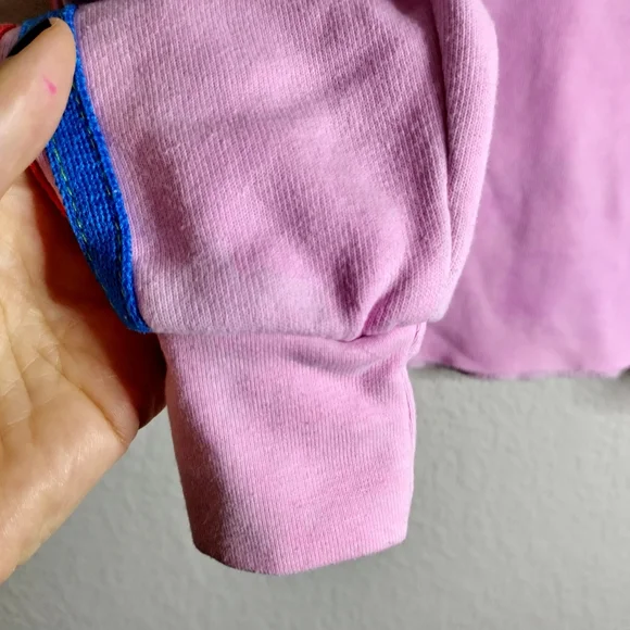 Aviator Nation Tie Dye Bolt Stitch Cropped Crew Sweatshirt Sz Xs - Picture 5 of 8